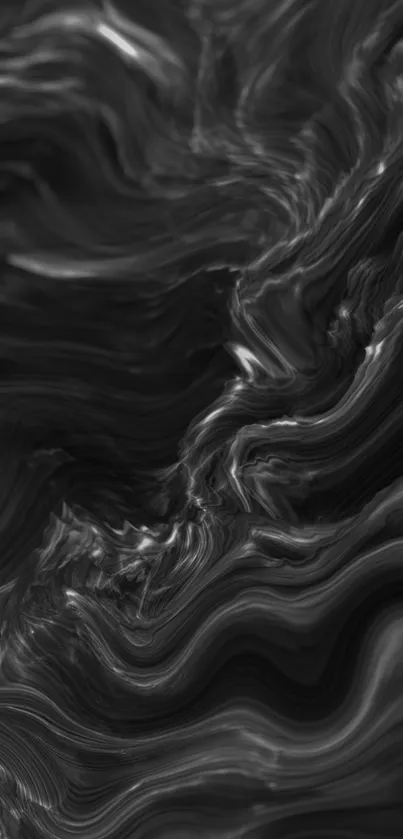 Monochrome Abstract Waves Live Wallpaper