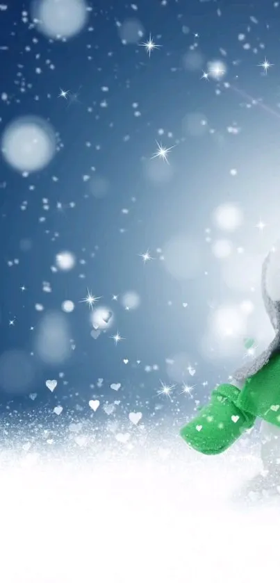 Moon Cartoon Snow Live Wallpaper