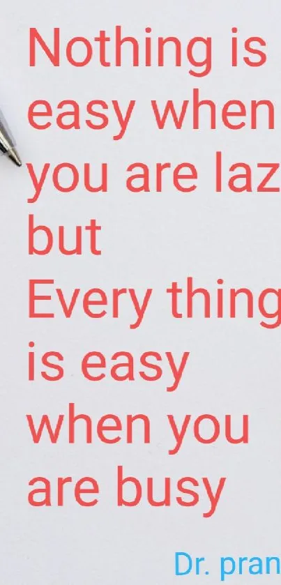 Minimalist wallpaper with motivational quote in elegant text.