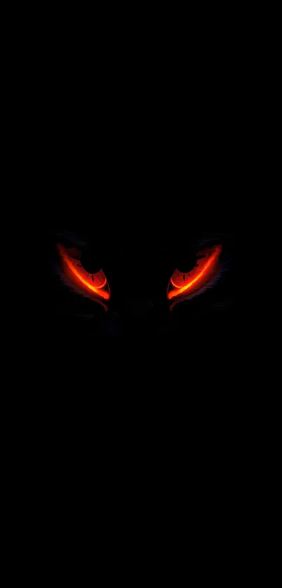 Dark wallpaper with mysterious glowing eyes.