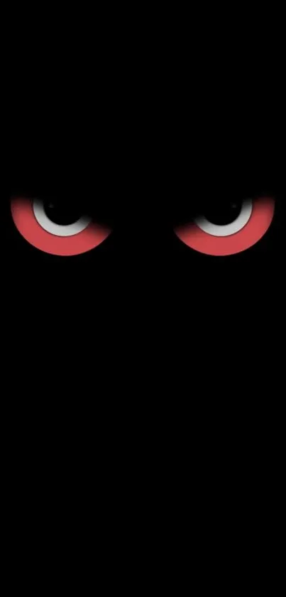 Dark wallpaper with intense red eyes