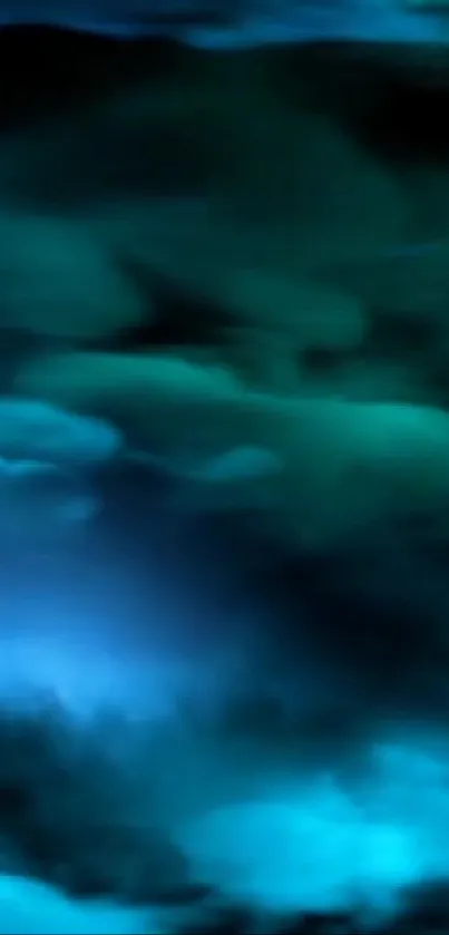 A mesmerizing abstract wallpaper with mystical blue waves.