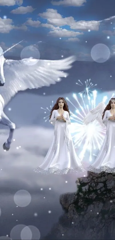 Mystical Angelic Fantasy Scene - free download