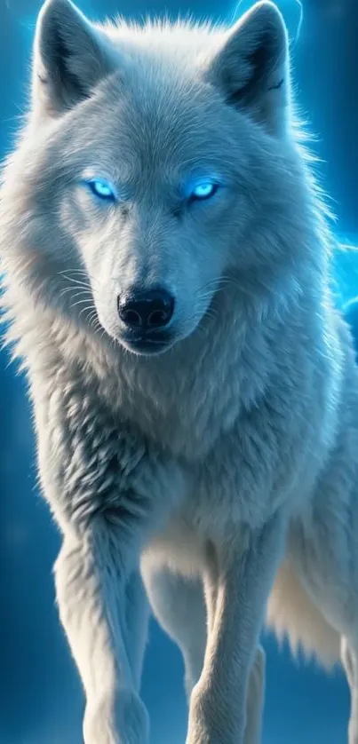 Realistic depiction of a mystical wolf.
