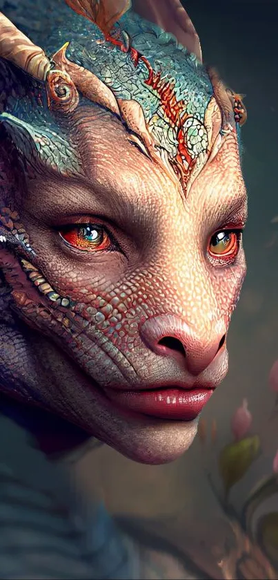 Intricate, colorful dragon illustration featuring mystical details and vibrant design.