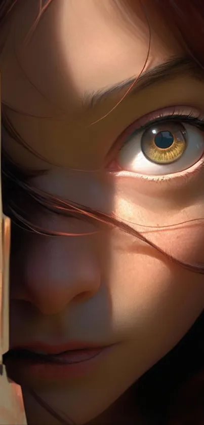 Close-up of a mystical anime-inspired eye.