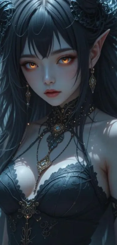 Anime character in a mystical fantasy setting