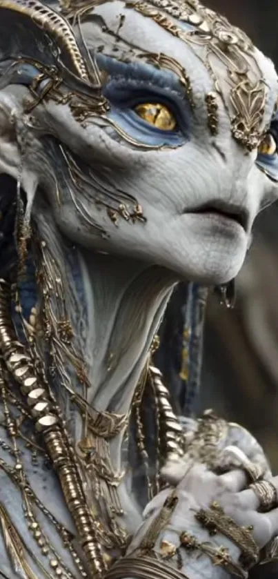 Mystical fantasy creature with ornate details.