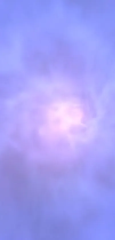 Mystical purple cloud-themed mobile wallpaper with a dreamy atmosphere.