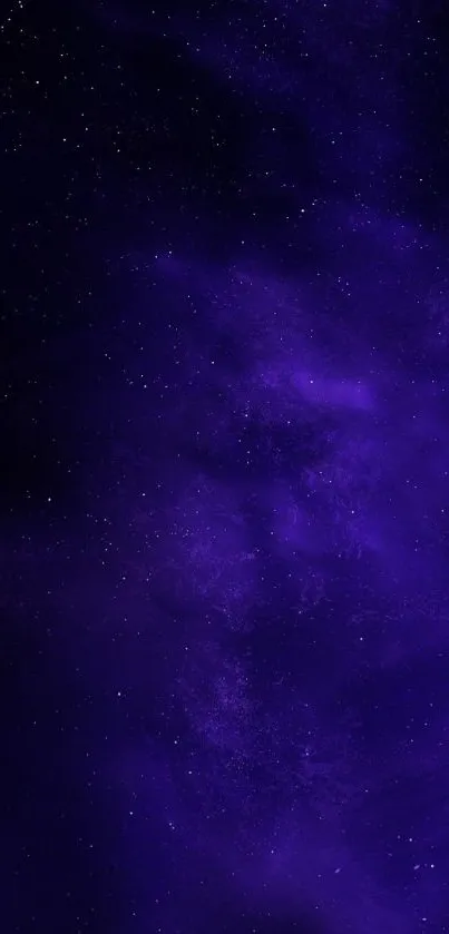 Purple galaxy mobile wallpaper with stars, creating a cosmic and mystical look.