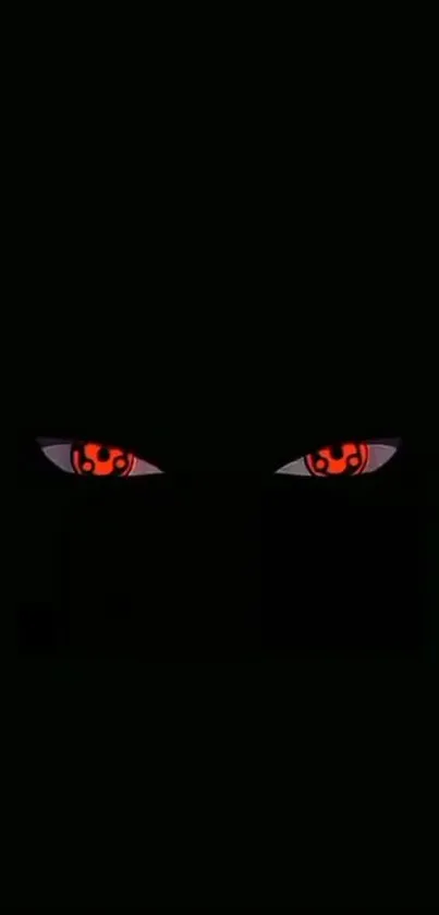 Dark anime wallpaper with mystical red eyes.