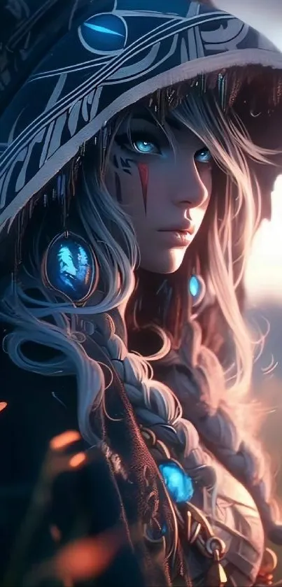 Mystical Warrior Art Wallpaper - free download
