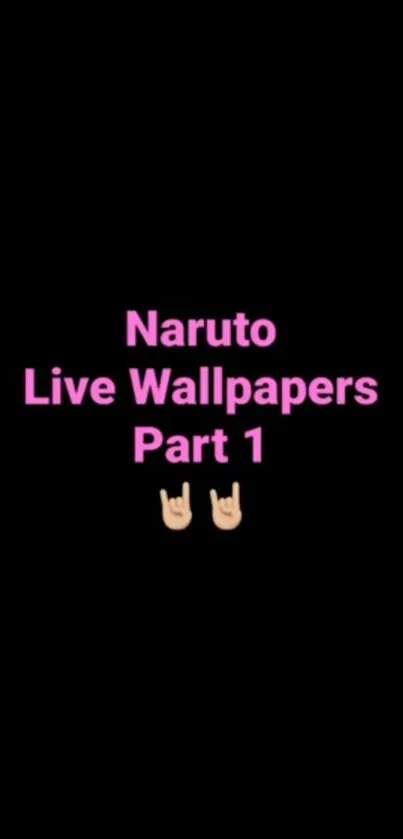 Naruto live wallpapers with anime theme.