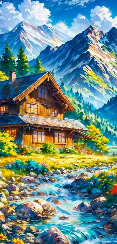 Natural Landscape House Cottage Live Wallpaper