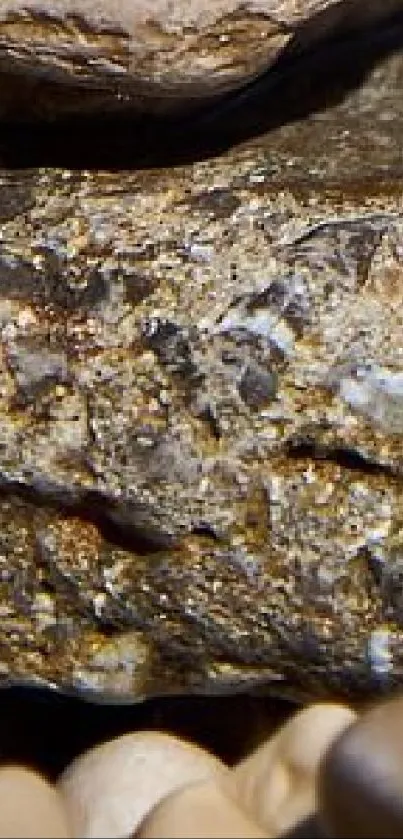 Close-up of natural stone texture