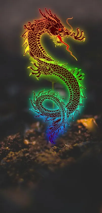 Nature Art Neon Live Wallpaper