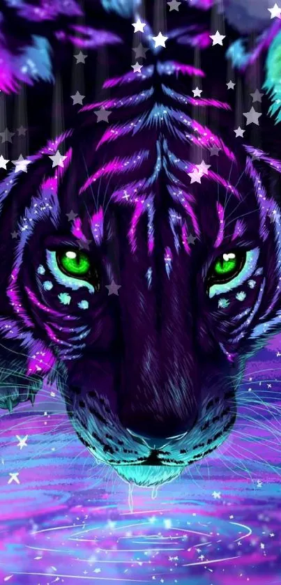 Nature Painting Purple Live Wallpaper