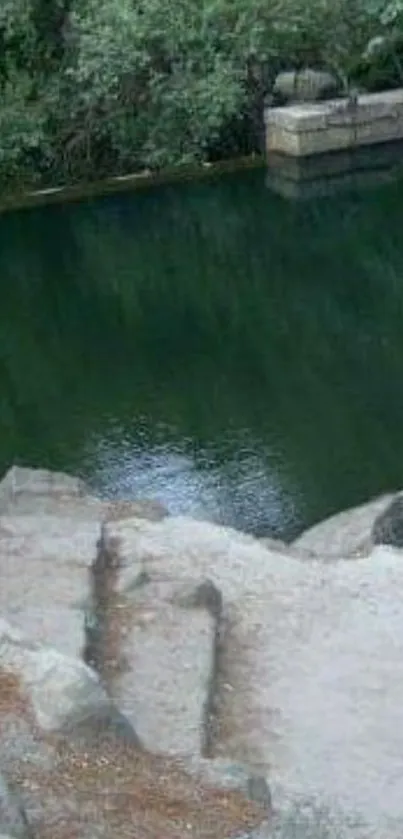 Nature Water Rock Live Wallpaper