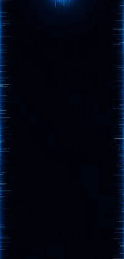 Mobile wallpaper with neon blue glowing lines on a dark background.