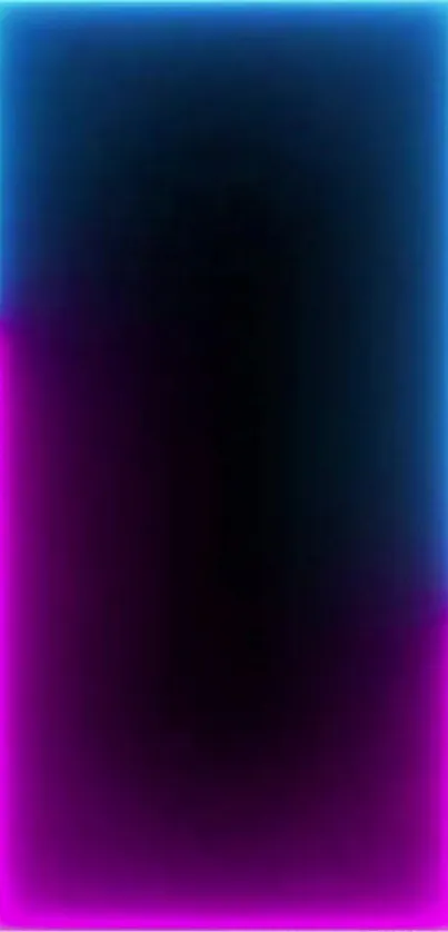 Glowing neon blue and pink frame design wallpaper for phones.