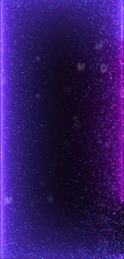 Neon purple and pink glitter mobile wallpaper with sparkling effects.