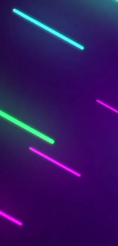 Colorful abstract wallpaper with neon lines.