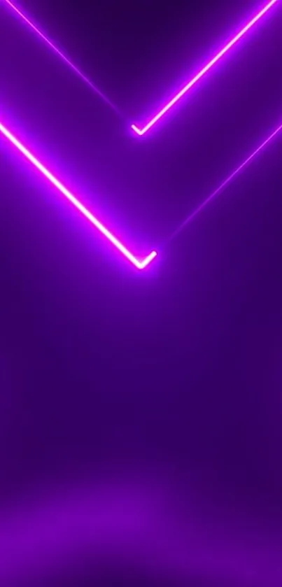 Vibrant neon glow with purple background