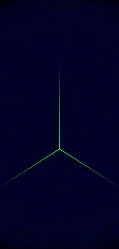 Sleek mobile wallpaper with neon green lines on dark background.