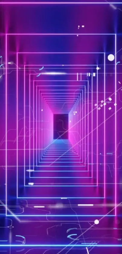 Futuristic neon purple tech aesthetic wallpaper.