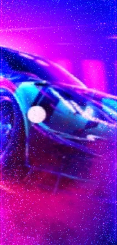 Neon Racing Car Wallpaper - free download