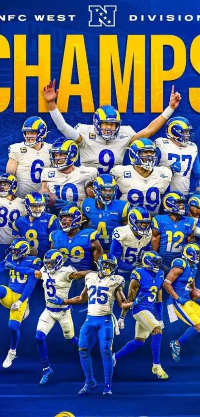 NFC Champs football team collage wallpaper.