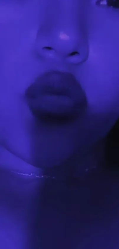 Nose Lip Blue Live Wallpaper