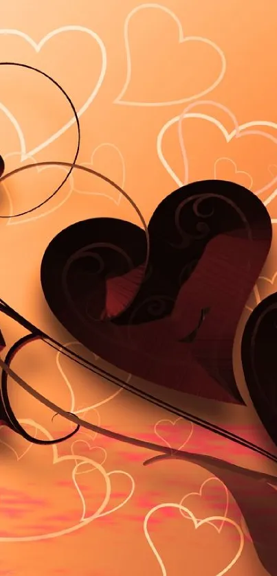 Orange Art Amber Live Wallpaper