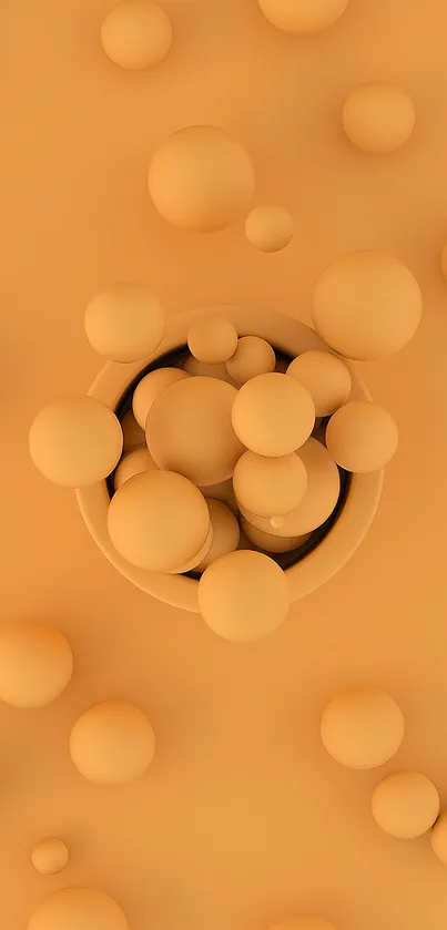 Orange Balls Live Wallpaper