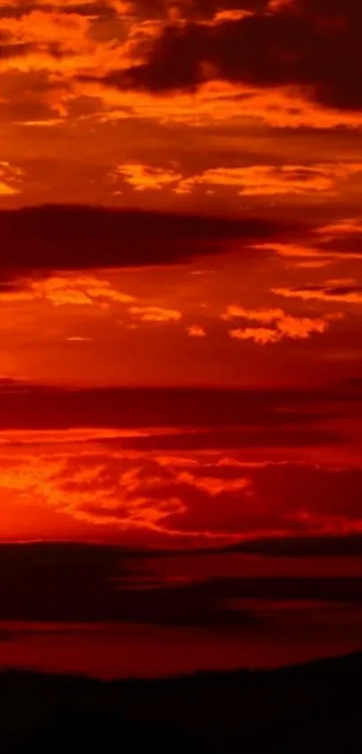 Orange Cloud Sky Live Wallpaper