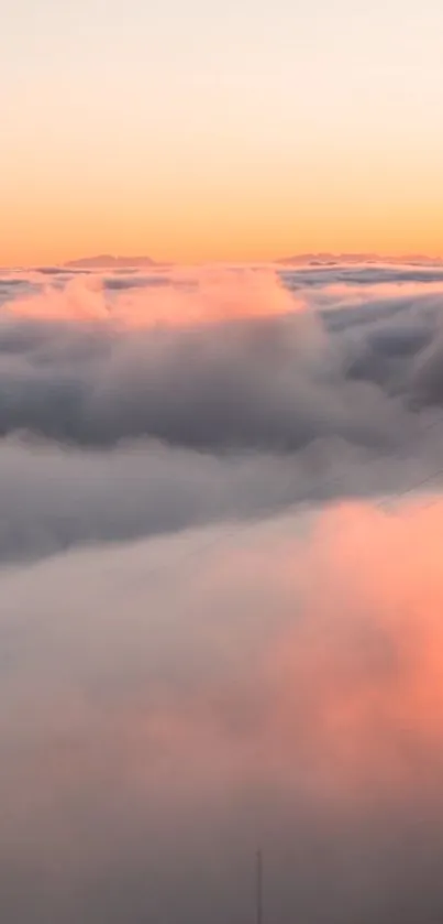 Orange Cloud Sky Live Wallpaper