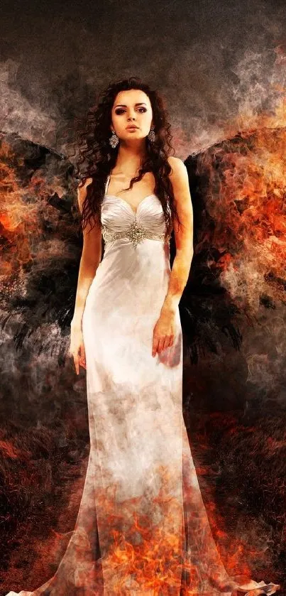 Orange Dress Bride Live Wallpaper