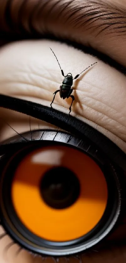 Orange Eye Insect Wallpaper - free download