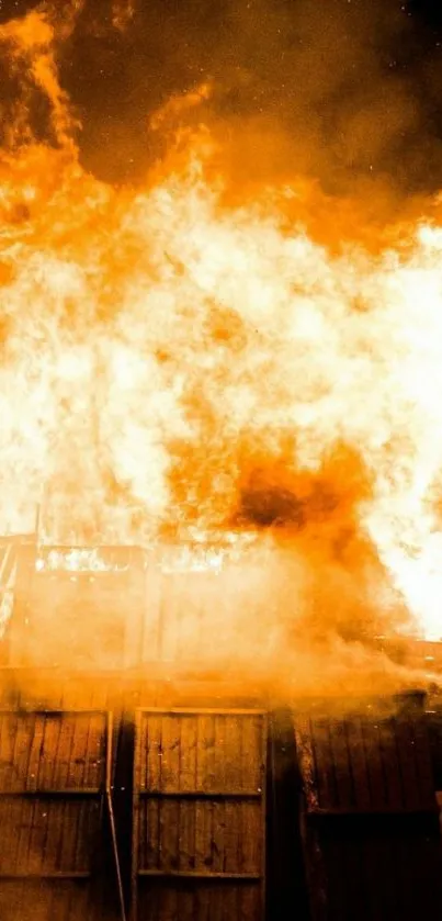 Orange Fire Flame Live Wallpaper