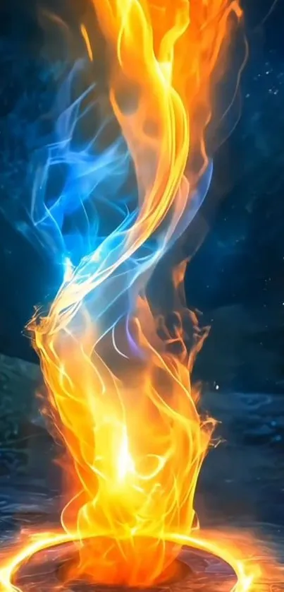 Orange Flame Heat Live Wallpaper