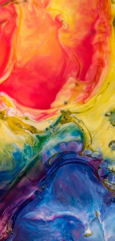 Orange Painting Art Live Wallpaper