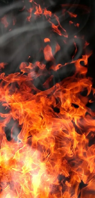 Orange Red Fire Live Wallpaper