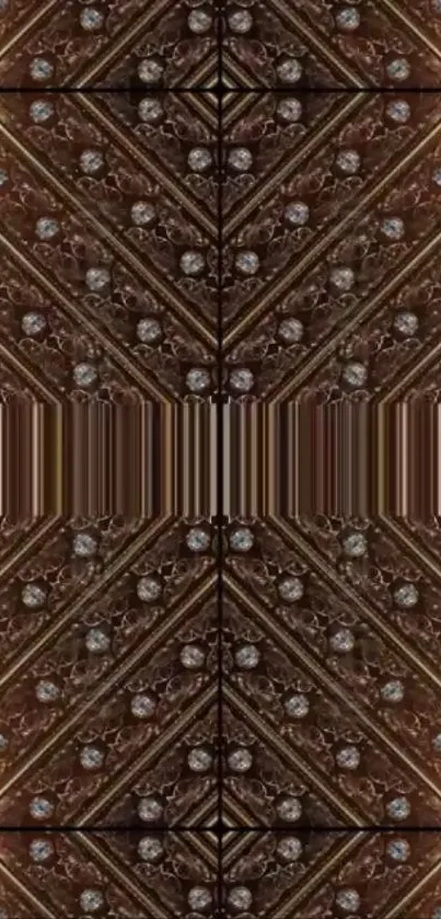 Ornate abstract wallpaper with a patterned design.