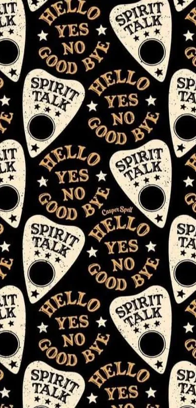 Mystical Ouija board inspired wallpaper for phones.