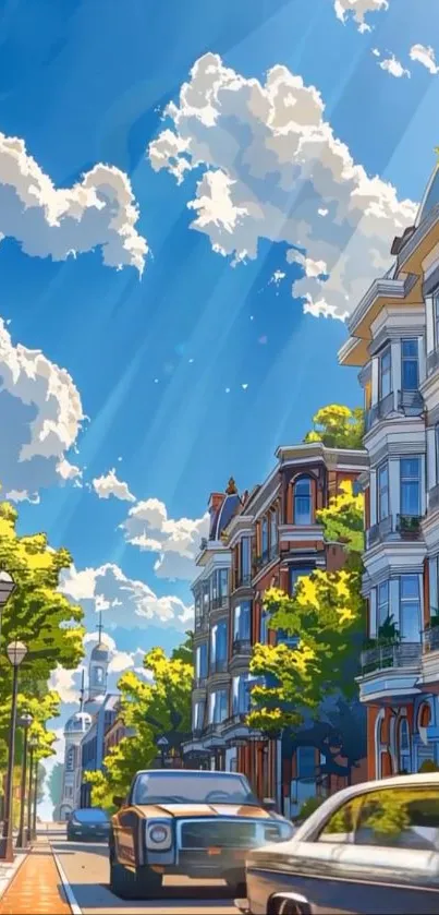 Paint Animation Cityscape Live Wallpaper