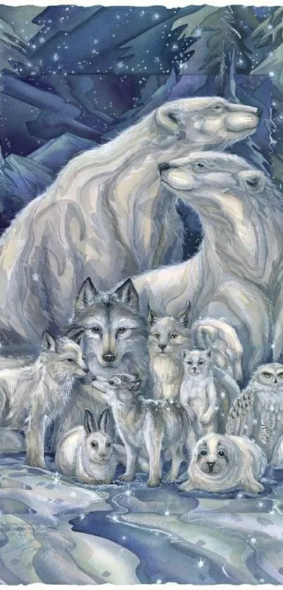 Painting Carnivore Mammal Live Wallpaper