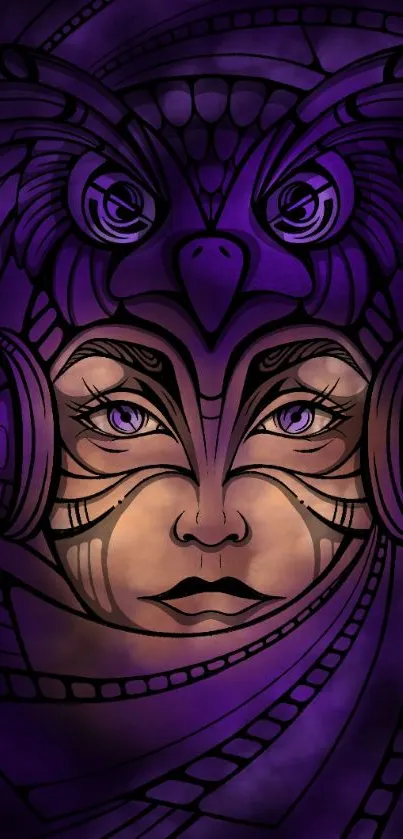 Painting Purple Art Live Wallpaper