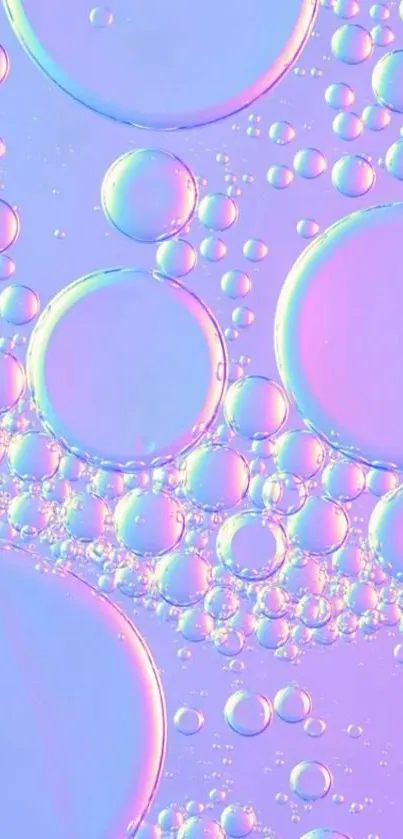 Mobile wallpaper with pastel bubbles in a soothing abstract design.