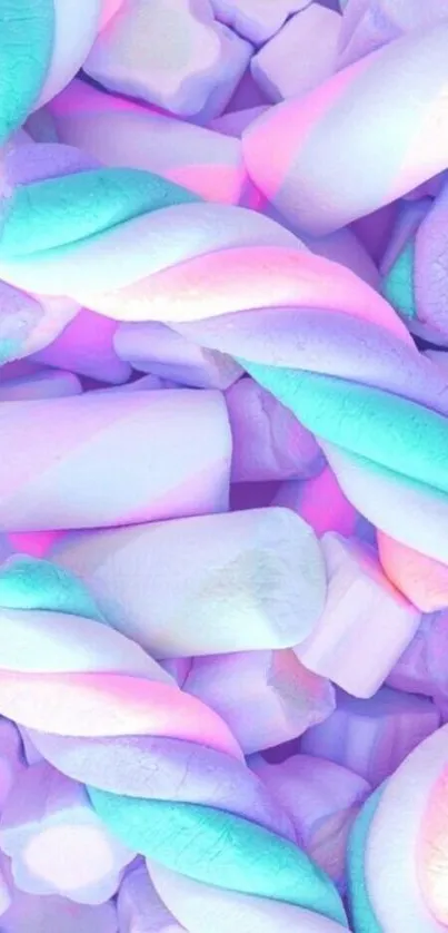 Pastel marshmallow wallpaper with soft colors and dreamy vibes.