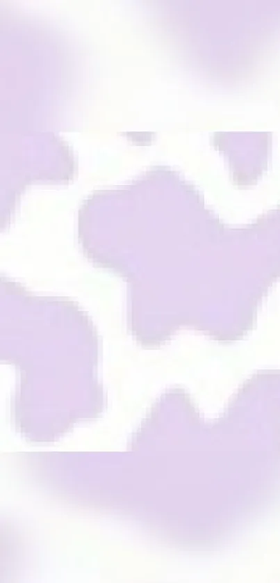 Pastel purple cow pattern mobile wallpaper.